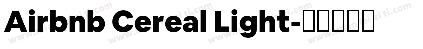 Airbnb Cereal Light字体转换